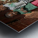 Namibia. A group of children in school in Rundu Kavango Region Metal print
