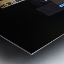 Japan. Tokyo. Neon lights in Shinjuku district at night Metal print