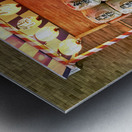 Japan. Kyoto. Sake barrels at Gion district Metal print