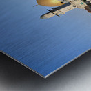 Jerusalem Israel. Dome of the rock temple mount and wailing wall Metal print