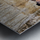 Jerusalem Israel. Orthodox jews praying at the wailing wall Metal print