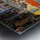 India Rajasthan Jodhpur. Selling spices at Sardar Market Girdikot Metal print