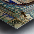 India Rajasthan Bundi. Decorations and paintings at Taragarh Fort Metal print