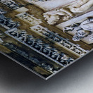 India Madhya Pradesh Khajuraho. The hindu erotic temples Metal print