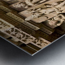 India Madhya Pradesh Khajuraho. The hindu erotic temples Metal print