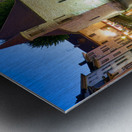 Annecy Haute Savoie France. The Palais de lIsle and Thiou river at sunset Metal print