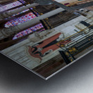 Auxerre Cathedral Saint Etienne. Burgundy France. The Holy Bible at the Altar Metal print