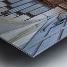 Chablis Burgundy France. Collegiale Saint Martin church Metal print