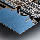 Strasbourg Alsace France. The coloured timber framed houses in Petit France district Metal print