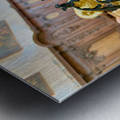 Colmar Alsace France. Alsace Wine Route. Jesus Christ statue in the Dominican Church Metal print