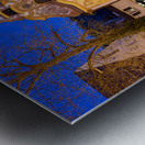 Germany Bavaria Romantic Road. Fussen. Heilig-Geist-Spitalkirche Holy Spirit Hospital Church and its rococo painted facade Metal print