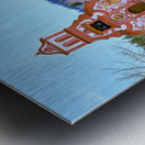 Germany Bavaria Romantic Road. Fussen. Heilig-Geist-Spitalkirche Holy Spirit Hospital Church and its rococo painted facade Metal print