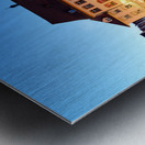 Germany Bavaria Romantic Road. Landsberg am Lech. Hauptplatz square Metal print