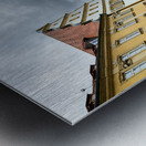 Germany Bavaria Romantic Road. Bad Mergentheim. The main street and the castle Metal print