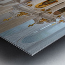 St. Petersburg Russia. Smolny Convent or Smolny Convent of the Resurrection is located on Ploschad Rastrelli on the bank of the River Neva in Saint Petersburg Metal print