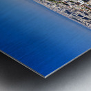 Athens Greece. From the Acropolis view over the city and the Odeon of Herod the Atticus theatre Herodeon Metal print