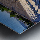 Athens Greece. Panoramic view of the entrance of the Acropolis Museum Metal print