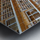 Athens Greece. The National Library inside the Stavros Niarchos Foundation Cultural Center Metal print