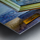 Athens Greece. Votive candles at Agios Eleftherios Orthodox Church Metal print