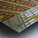 Athens Greece. The National Library inside the Stavros Niarchos Foundation Cultural Center Metal print