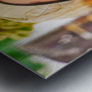 Syria. Aleppo. Girl smoking hookah Metal print