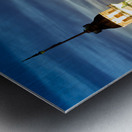 Istanbul Turkey. The Maidens tower on the Bosphorus and the Süleymaniye Mosque at sunset Metal print