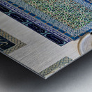 Istanbul Turkey. Topkapi Palace. Decorated walls in the Harem Metal print