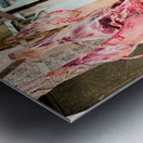 Morocco Fez. The butcher in the old souk in the Medina Metal print