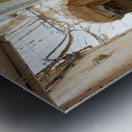 Morocco Fez. Two women walking in the narrow alleys of the Medina Metal print