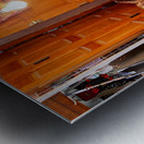 Morocco Fez. Sale of dried fruit in the Medina Metal print