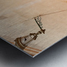 Morocco Marrakesh. Dyed leather drying in the sun Metal print