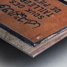 Morocco Marrakesh. Stonemasons souk Metal print