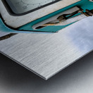 Mongolia. Old style soviet gas station Metal print