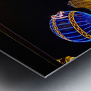 The Strip by night. Las Vegas Nevada USA Metal print