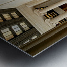 The marble statue of Abraham Lincoln inside the Lincoln Memorial. Washington D.C. Metal print