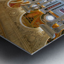 Inside the Library of Congress. Washington D.C. Metal print