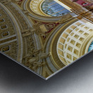 Inside the Library of Congress. The Reading Hall. Washington D.C. Metal print