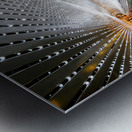 The walkway connecting East and West Buildings of the National Gallery of Art. Washington D.C. Metal print