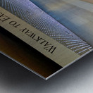 The walkway connecting East and West Buildings of the National Gallery of Art. Washington D.C. Metal print