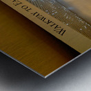 The walkway connecting East and West Buildings of the National Gallery of Art. Washington D.C. Metal print