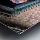 Nepal. Kathmandu. Man at a window Metal print