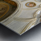 Caserta Campania Italy. The scalone staircase of honour by Luigi Vanvitelli at the Royal Palace Metal print