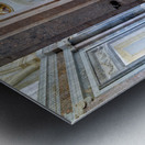 Caserta Campania Italy. The Royal Palace. The upper vestibule Metal print