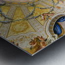 Caserta Campania Italy. The Royal Palace. The ceiling of Queen Maria Carolina apartment Metal print