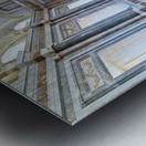 Caserta Campania Italy. The scalone staircase of honour by Luigi Vanvitelli at the Royal Palace Metal print