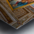 Cortona Arezzo Tuscany Italy. Paintings by Luca Signorelli in San Niccolò church Metal print