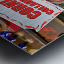 Naples Campania Italy. Lucky horns on sale in Spaccanapoli downtown quarter Metal print