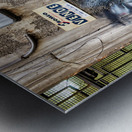 Naples Campania Italy. Street graffiti depicting neapolitan actress Sofia Loren at Quartieri Spagnoli Spanish Quarters Metal print