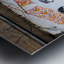 Naples Campania Italy. Street graffiti at Quartieri Spagnoli Spanish Quarters Metal print