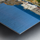 Vieste Gargano. Apulia Puglia Italy. Cape San Francesco and San Francesco church Metal print